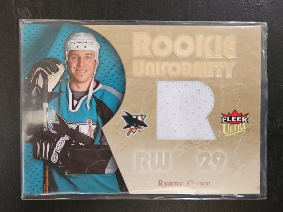 2005-06 Fleer Ultra Rookie Uniformity Ryane Clowe #RU-RC RC - Image 1 of 2