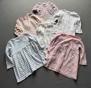 Kleidungspaket Neugeborenes Baby Mädchen 9-12 Monate Outfits erste Größe Body Kleider - Bild 1 von 11