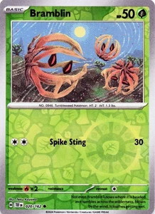 Bramblin 020/162 - REVERSE HOLO - SV05: Temporal Forces - NM - Picture 1 of 2