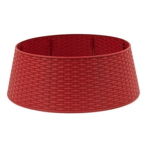 Falda de árbol de Navidad de ratán sintético pueblo de Navidad 65 cm base de decoración de Navidad - Imagen 1 de 9