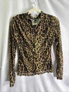 Top a rete Ronny Kobo x RTR stampa leopardata taglia M - Foto 1 di 5
