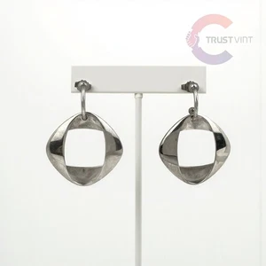 Georg Jensen Henning Koppel 190 Swing Earrings 925 Sterling Silver from Japan - Picture 1 of 5