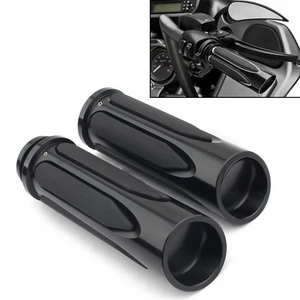 Motorcycle Black Hand Grips Handlebar Grip Universal Comfort Hand Handlebar Grip - Picture 1 of 9