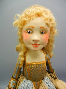 OOAK Doll Artist Lucia Friedericy Sculpted Hand Painted 15" - Bild 1 von 19