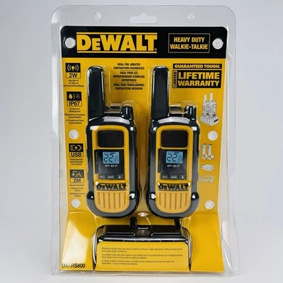 DEWALT DXFRS800 22-Channel Two Way Radio Walkie Talkies - 2 sets - Image 1 of 4