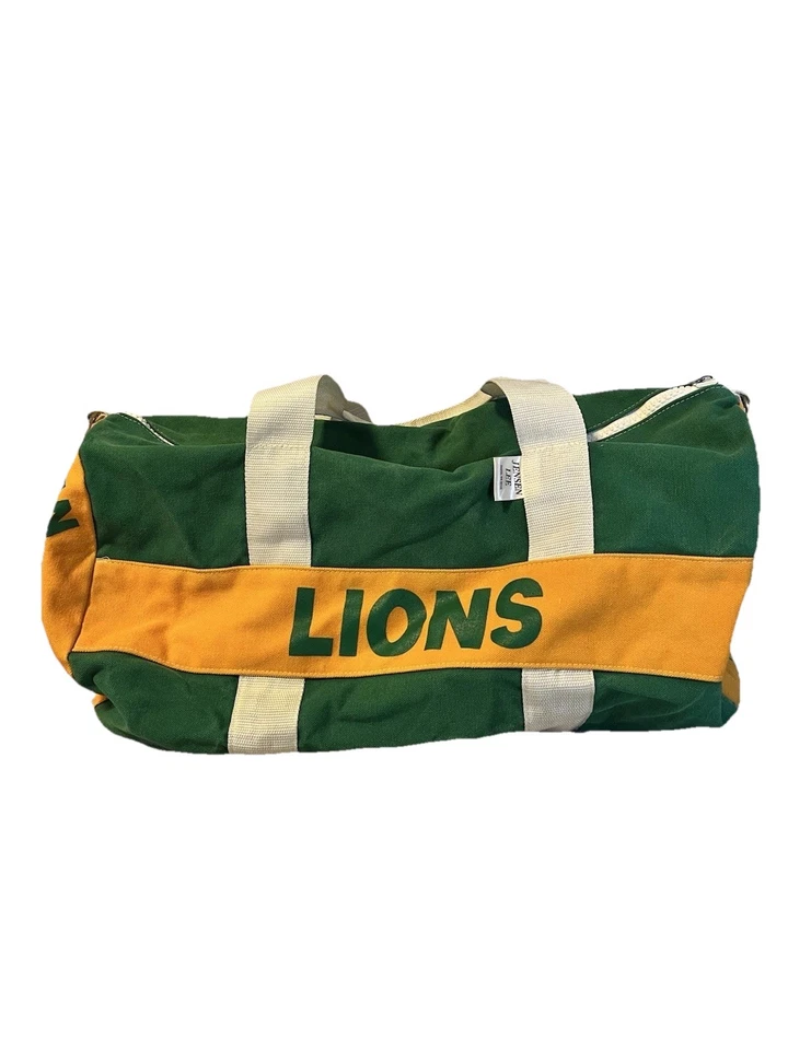 Bolso de Lona de Viaje Deportivo De Colección Años 60 Hecho a Medida en EE. UU. West Linn Lions Foto 1 de 4