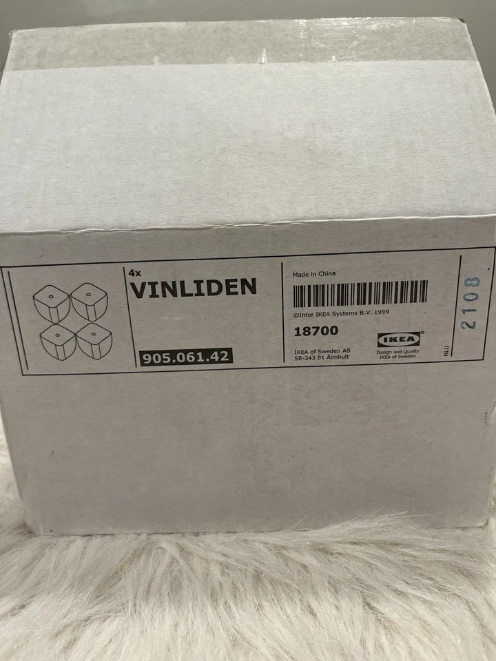IKEA VINLIDEN Patas de abedul macizo para muebles, 905.061.42 NUEVO paquete de 4 Foto 1 de 4