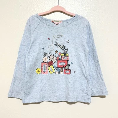 Bonpoint long sleeve printing t-shirt 4A  - Image 1 of 2