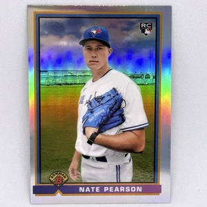Bowman Chrome Nate Pearson (RC) 2021 1991 Throwback #91B-NP Blue Jays - Cubs - Imagen 1 de 2
