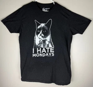 Lustiges 2013 GRUMPY CAT "I Hate Mondays" Grafik T-Shirt Gr. XL schwarz Unisex - Bild 1 von 3
