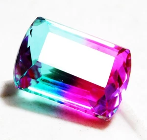 Natural 20.10 Cts Radiant Cut Multi Tourmaline Loose Gemstone R1530 - Picture 1 of 4