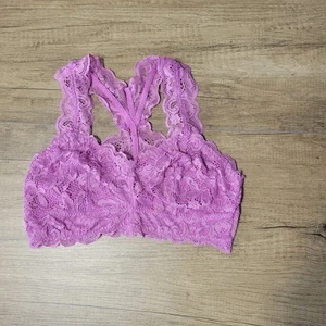 Serra Damen Bralette Blumen Spitze ungefüttert Größe M rosa - Bild 1 von 5