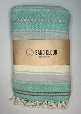 Toalha de praia turca nuvem de areia GG 100% algodão orgânico, sem areia - Imagem 1 de 4