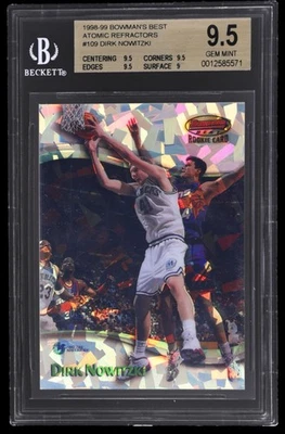 Dirk Nowitzki 1998 Bowman’s Best Atomic Refractor Rookie /100 BGS 9.5 📈💎💥 - Image 1 of 2
