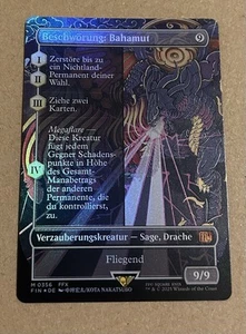 Summon Bahamut Borderless Foil Final Fantasy German Boosterfresh - Bild 1 von 2