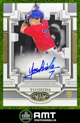 2023 Topps Tier One Masataka Yoshida RC Break Out Auto 44/149 Boston Red Sox - Image 1 of 3