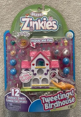 Squinkies Zinkies Birdhouse Set Figuras Mascotas 12 Personajes Nuevo en Caja Nuevo Sellado Foto 1 de 3