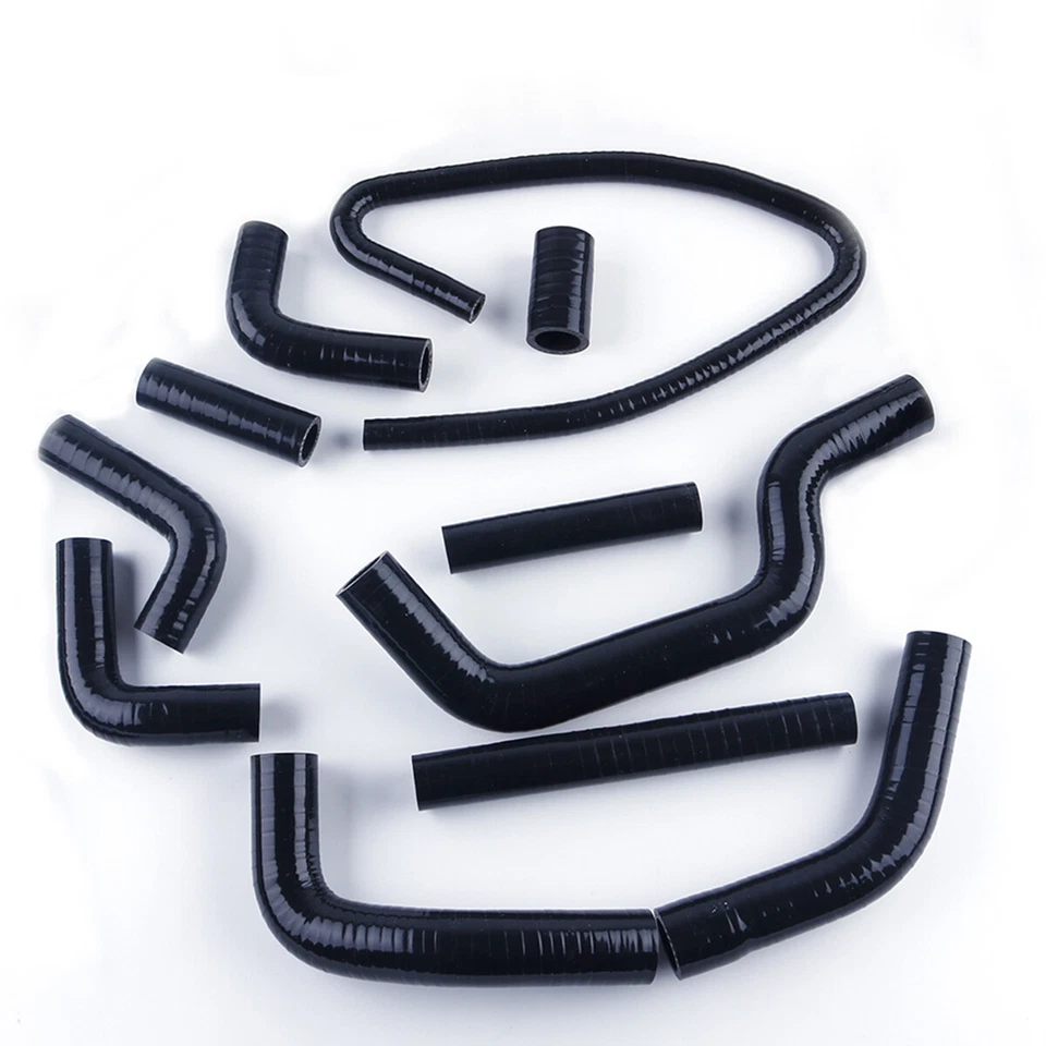 Black Silicone Radiator Hose For 2001 2002 DUCATI MONSTER S4 / 03-08 Monster S4R - Image 1 of 4
