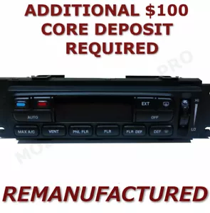 REMAN 02-03 Ford F150 A/C Heater Climate Control WITH REAR DEFROSTER EATC >EXCH - Bild 1 von 2