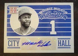 2013 Panini Hometown Heroes City Hall Signatures Mookie Wilson auto