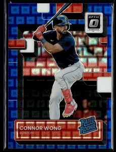 Connor Wong 2022 Donruss Optic Pandora Blue Prizm RC /99 #82 Boston Red Sox