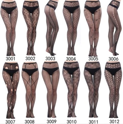 Sexy Black Women Lady Fishnet Net Stocking Burlesque Pantyhose Tights Charming