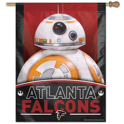 27" x 37" Vertical Star Wars Atlanta Falcons House Flag Cover