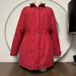 Vintage Weather Stopper By Totes Red Coat Jacket Womens LG Fall Winter - Picture 1 of 14