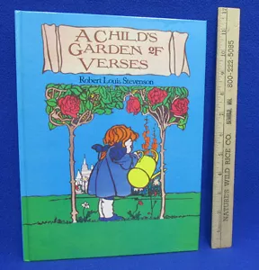 A Child's Garden Of Verses 1983 Hardcover Book By Robert Louis Stevenson USA - Foto 1 di 6