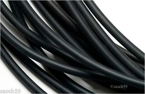 Kautschukband 6mm schwarz rund 1m 2m 3m Kautschukkette Kautschukschnur Kautschuk - Bild 1 von 1