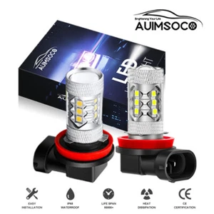 2x H8 H11 LED Fog Driving Light Bulbs 6500K For Ford Transit Connect 2010-2021 - Picture 1 of 11