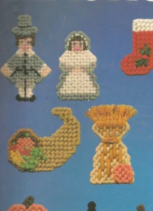 Plastic Canvas Patterns Holiday Magnets Christmas Halloween Easter Fall J07 - Picture 1 of 6