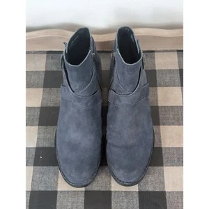 Born Trinculo Botines Cremallera Lateral Azul Gamuza Para Mujer Talla 9M - Imagen 1 de 16