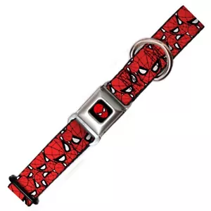 NEW DESIGNER DOG COLLAR - SPIDERMAN - LARGE - BUCKLE-DOWN INC. - Picture 1 of 4