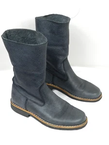 Roots Boots Womens 6.5  Mid Calf Gray Pull On Ankle Boot Leather - Picture 1 of 12
