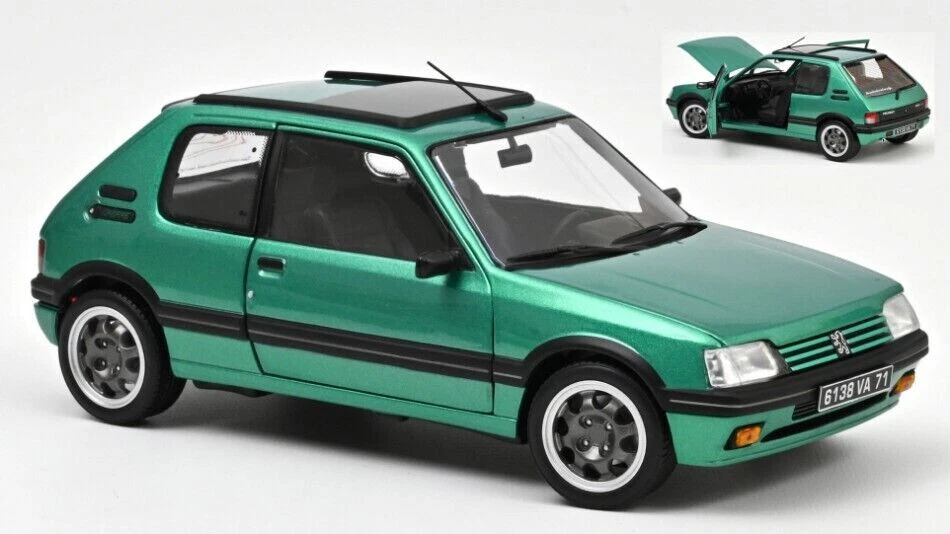 MODELLINO AUTO STATICO SCALA 1:18 NOREV PEUGEOT 205 GTi MODELLISMO DA COLLEZIONE - Immagine 1 di 1