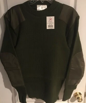 New Rothco Acrylic Military Crew Neck Army Commando Sweater Uniform - Image 1 of 3