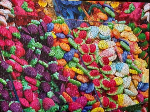 Springbock FRUCHTGESCHMACK 500-teiliges Puzzle 100 % vollständig ~ köstlicher Spaß SCHÖN - Bild 1 von 5