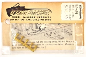 Utah Pacific HO Scale #WS-65 Axle Mtd. Wheel Slip (5/pk) - Brass - Picture 1 of 3