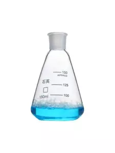 Quartz Erlenmeyer Flask 25ml-2000ml Conical Lab Glassware High Temp Resistant - Picture 1 of 6
