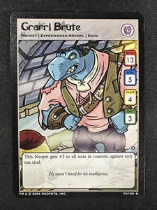 Neopets Grarrl Brute 74/150 Hannah And The Ice Caves Neopet Uncommon - Picture 1 of 2