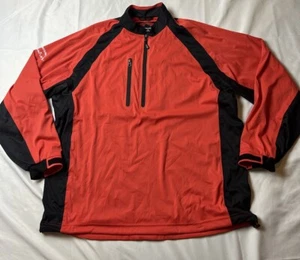 Sun Mountain RainFlex LS Zip Pullover Golf Jacket, Red Black Men's Large - Picture 1 of 7