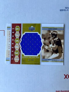 Tarjeta de camiseta legendaria 99/99 de John Elway 2004 Upperdeck Legends - Imagen 1 de 2