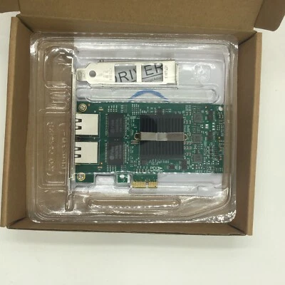 Dual Port PCI-E x1 1Gbps Intel 82576EB E1G42ET/EF E1G44ET Gigabit Server Adapter - Image 1 of 4