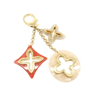Auth Louis Vuitton Bijoux Sac Insolence Bag Charm Gold Pink Red M67947 Used - Picture 1 of 14