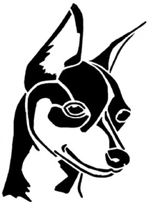 1- 5x6 inch Stencil, (TG-54) Miniature Pinscher Dog (6mil)***** - Picture 1 of 2