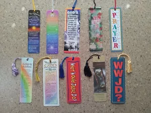 Vintage 90s Christian Bookmark Lot C of 27 - Foto 1 di 6