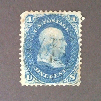 Estados Unidos 1861 1c Blue Scott #63 SCV $45 en muy buen estado Foto 1 de 2