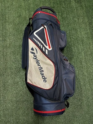 Bolsa de carrito de golf TaylorMade divisor de 14 vías azul marino rojo blanco Foto 1 de 4