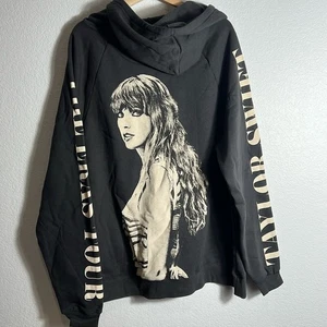 Nie getragener Taylor Swift Eras Tour Hoodie schwarz XL oversized mit Taschen - Bild 1 von 4